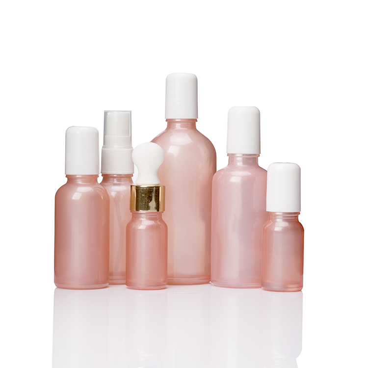 5ml 10ml 15m 20ml 30ml 50ml 100ml special color round essential oil bottle for liquor with glass roller and white plastic cap