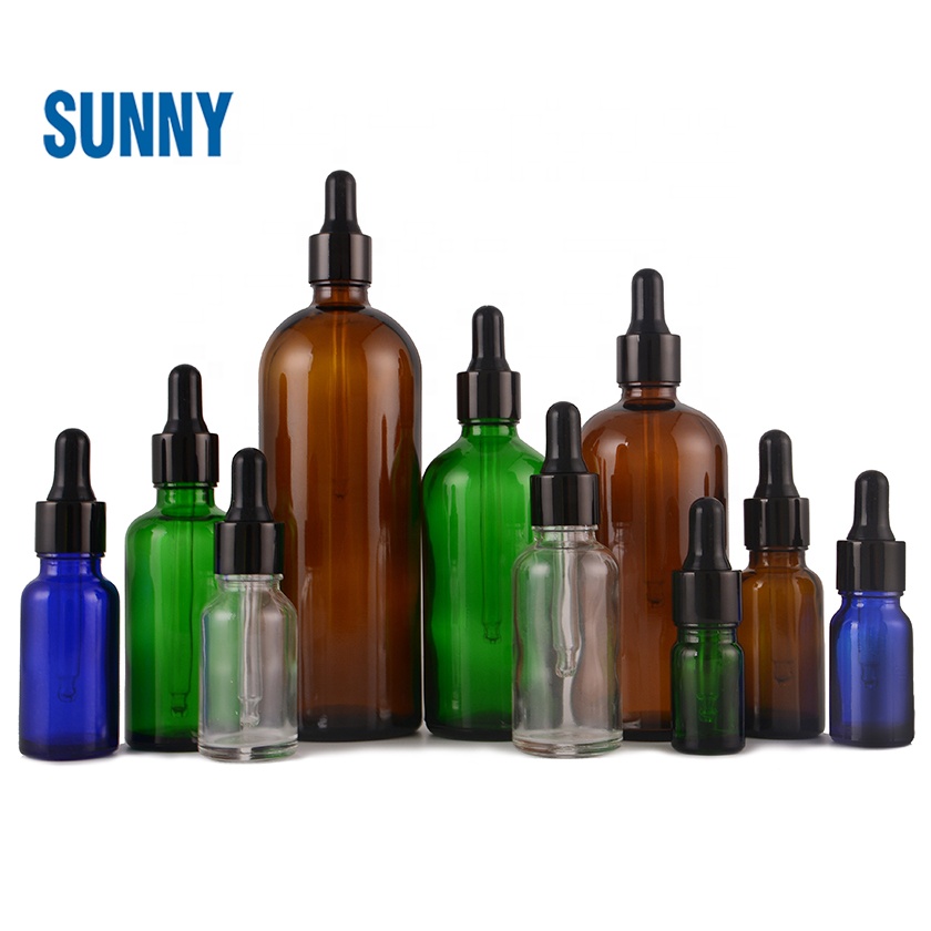 5ml 10ml 15ml 20ml 25ml 30ml 50ml 100ml 150ml Clear flint Essential Oil Glass Bottle With Dropper
