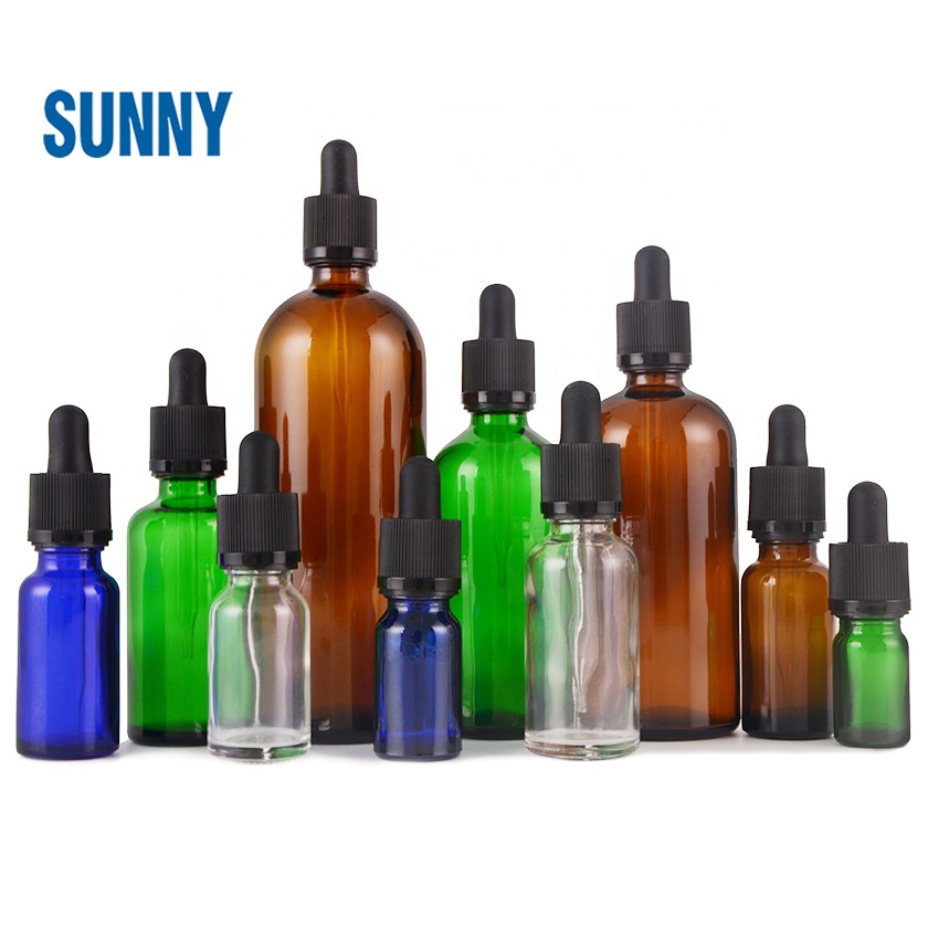 5ml 10ml 15ml 20ml 25ml 30ml 50ml 100ml 150ml Clear flint Essential Oil Glass Bottle With Dropper