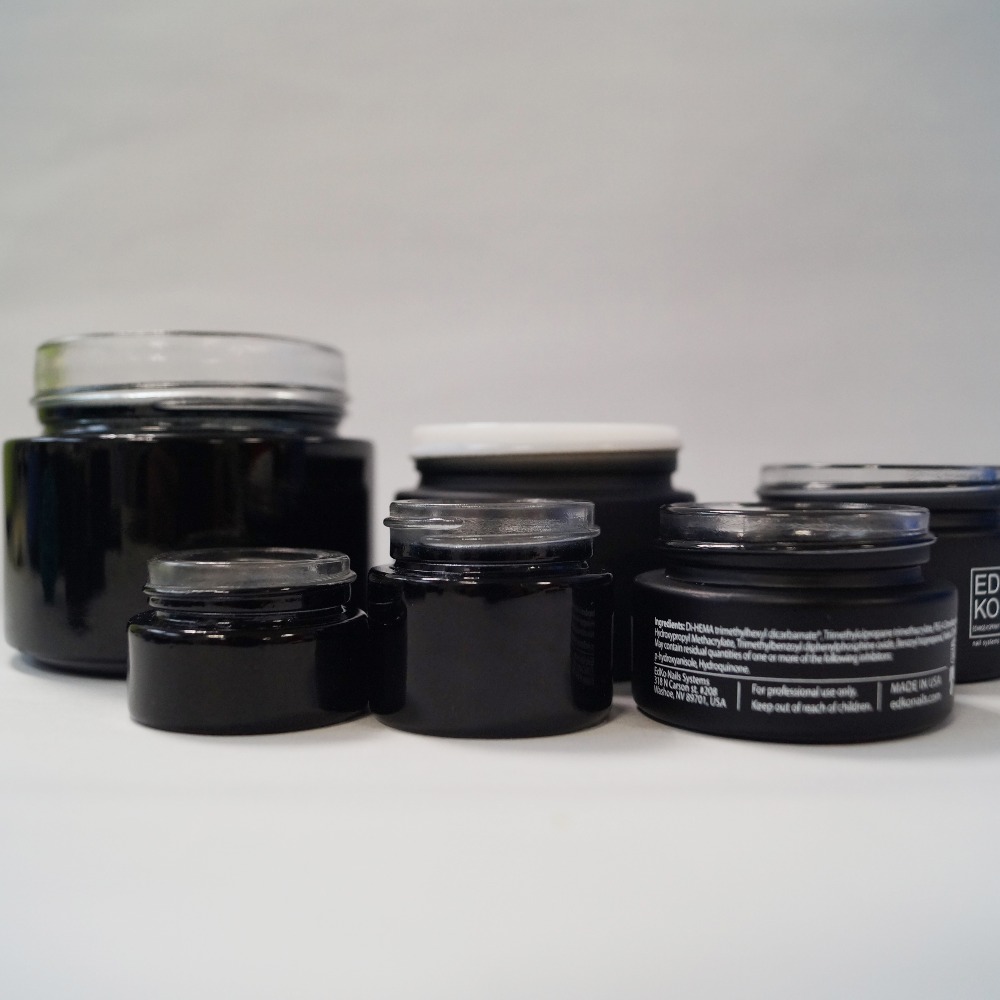 5ml 10ml 15ml 20ml 25ml 30ml 50ml 60ml 100ml amber clear 60ml black cosmetic glass jar