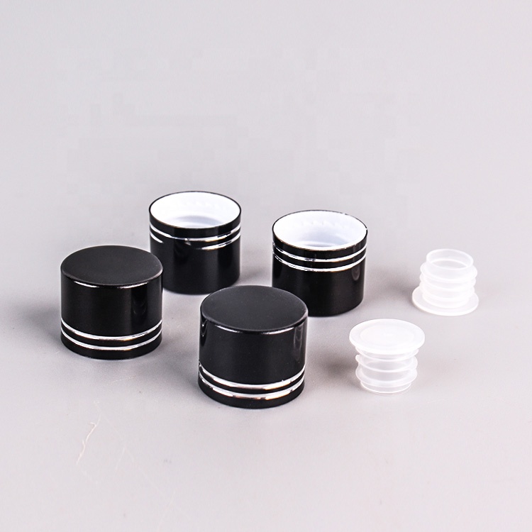 5ml 10ml 15ml 20ml 25ml clear tube vial glass storage bottle with black screw cap