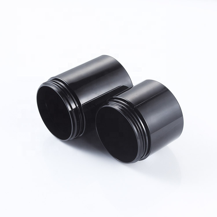 5ml 10ml 15ml 20ml 30ml 100ml Cosmetic Cream Container Plastic Black Jar
