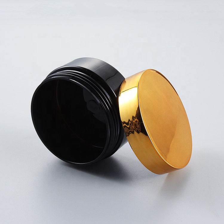 5ml 10ml 15ml 20ml 30ml 100ml Cosmetic Cream Container Plastic Black Jar