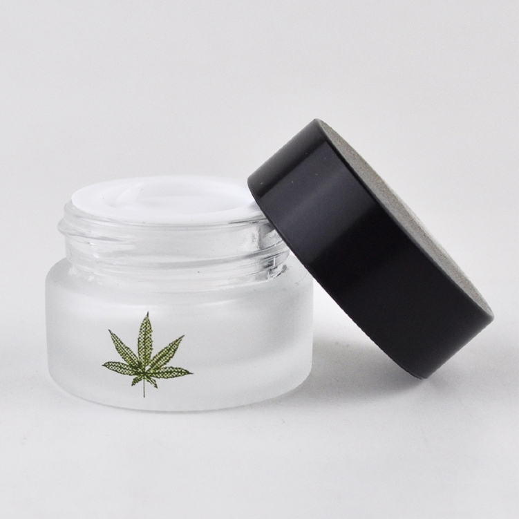 5ml 10ml 15ml 20ml 30ml 50ml 100ml 60ml amber glass cosmetic jar with black lid face cream jars