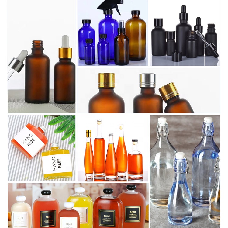 5ml 10ml 15ml 20ml 30ml 50ml 100ml Amber Essential Oil Glass Bottle Anti-Theft Cap Perfume Bottle