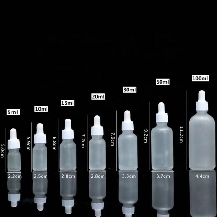 5ml 10ml 15ml 20ml 30ml 50ml 100ml Amber Frosted Glass Dropper Essential Oil Bottle