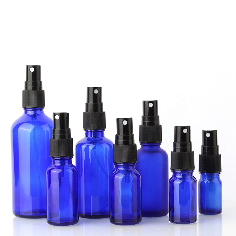5ml 10ml 15ml 20ml 30ml 50ml 100ml Amber Glass Spray Bottle with Black Mist Sprayer