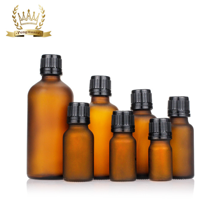 5ml 10ml 15ml 20ml 30ml 50ml 100ml Amber Hot Stamping Empty Glass Dropper Essential Oil Bottle