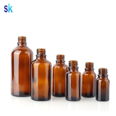 5ml 10ml 15ml 20ml 30ml 50ml 100ml Amber empty essential oil glass bottle