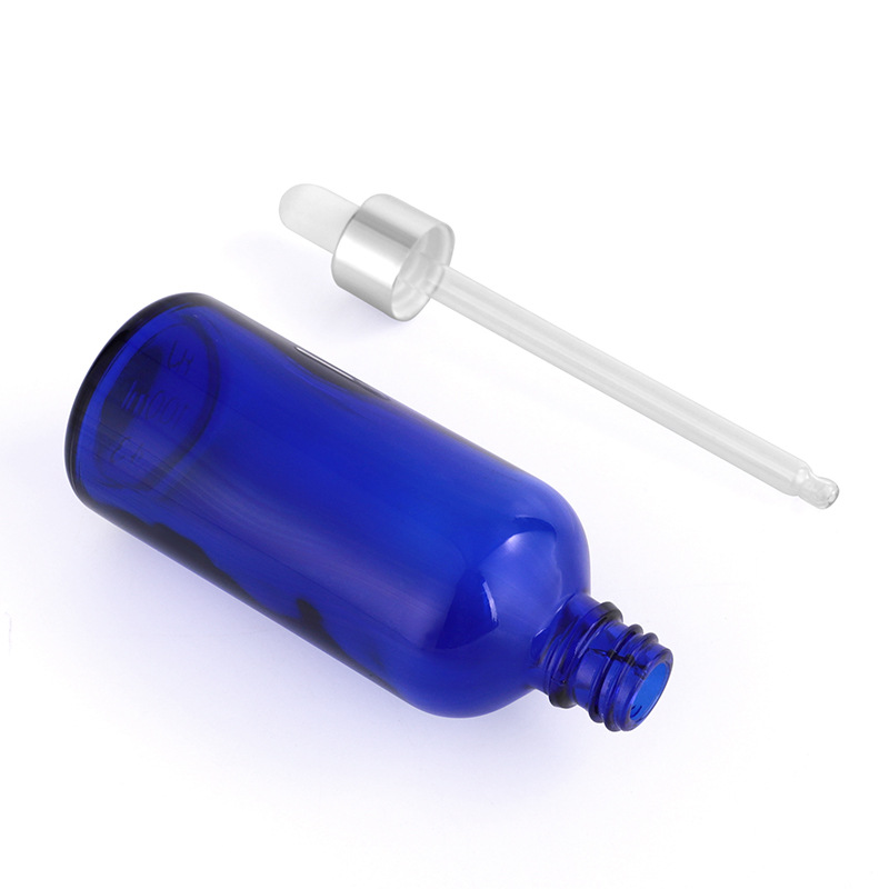 5ml 10ml 15ml 20ml 30ml 50ml 100ml Blue Glass Dropper Bottle E-Liquid Bottle Essential Oil Glass Bottle