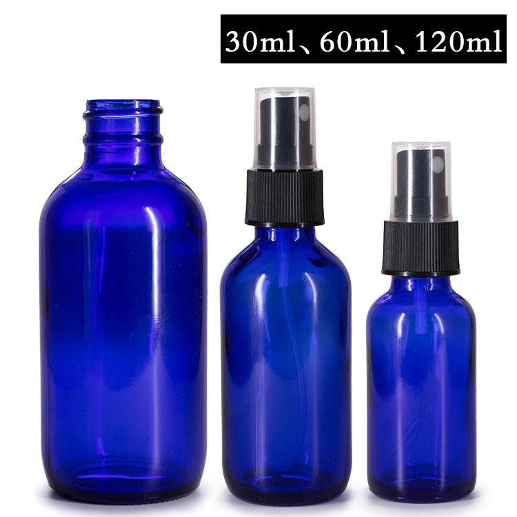 5ml 10ml 15ml 20ml 30ml 50ml 100ml Blue essential oil glass bottle blue boston round glass bottle 1oz 30ml 2oz 60ml 120ml 8oz