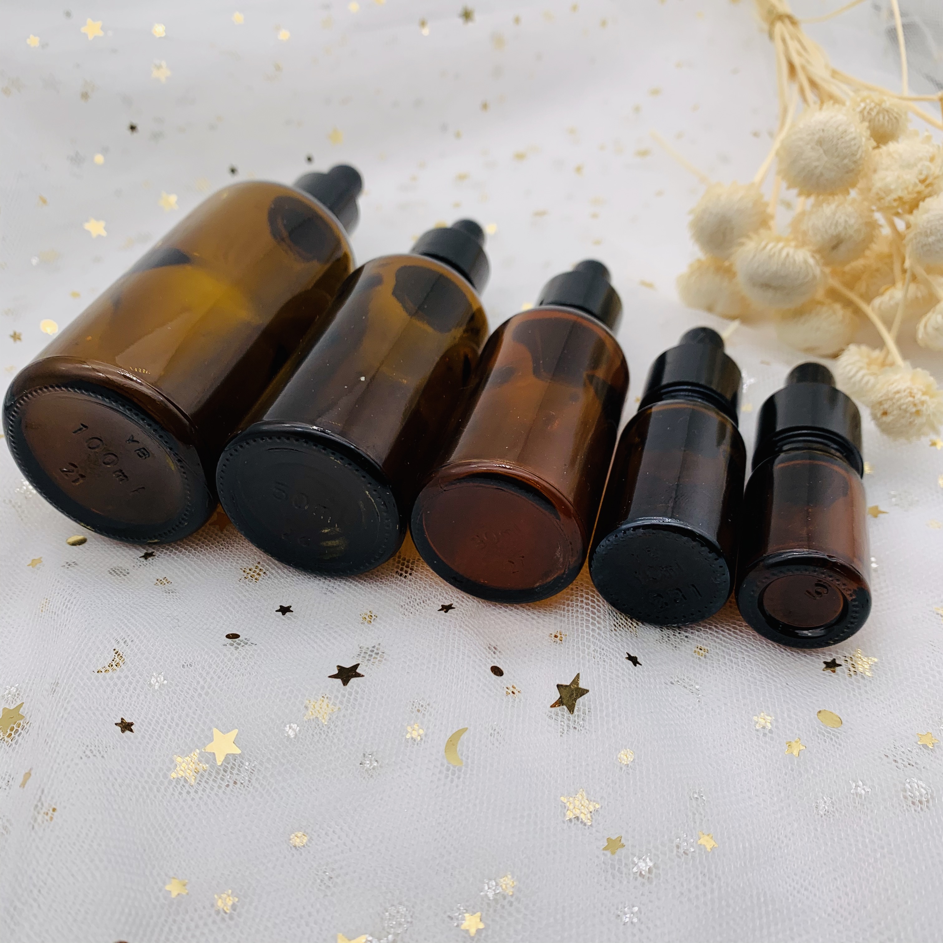 5ml 10ml 15ml 20ml 30ml 50ml 100ml Brown Essential Oil Bottle Frosted Dropper Bottle Cosmetic Glass Bottle