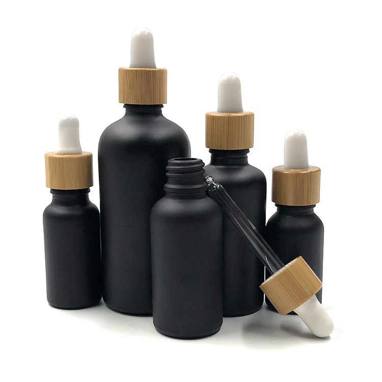 5ml 10ml 15ml 20ml 30ml 50ml 100ml Clear Amber Black Glass Cosmetic Essential Oil Spray Dropper Bottle for Emulsion Serums