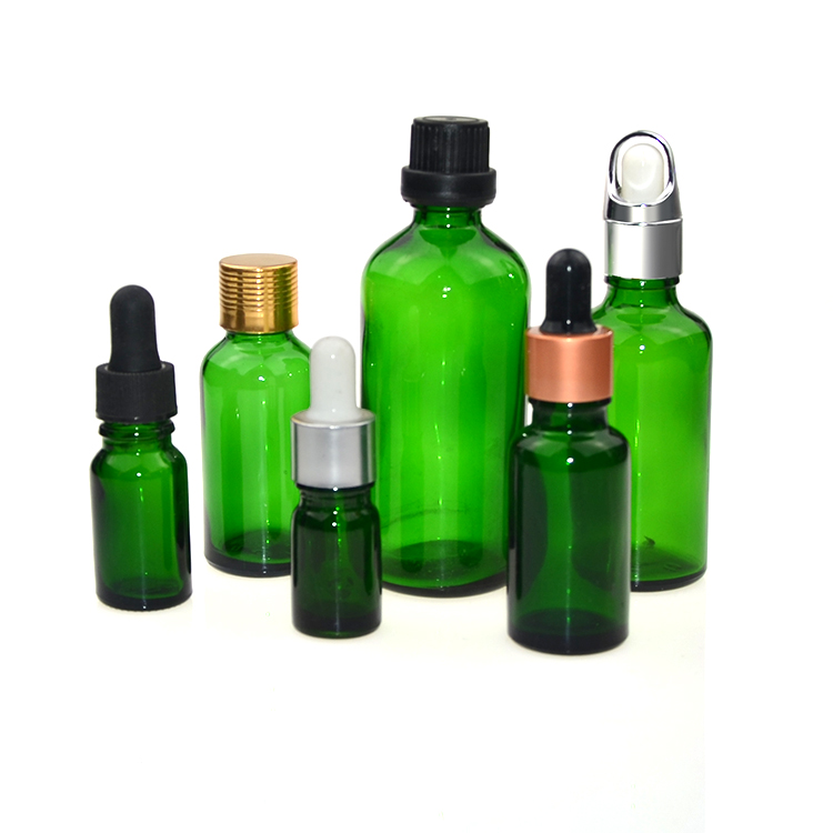 5ml 10ml 15ml 20ml 30ml 50ml 100ml Clear Amber Black Glass Cosmetic Essential Oil Spray Dropper Bottle for Emulsion Serums