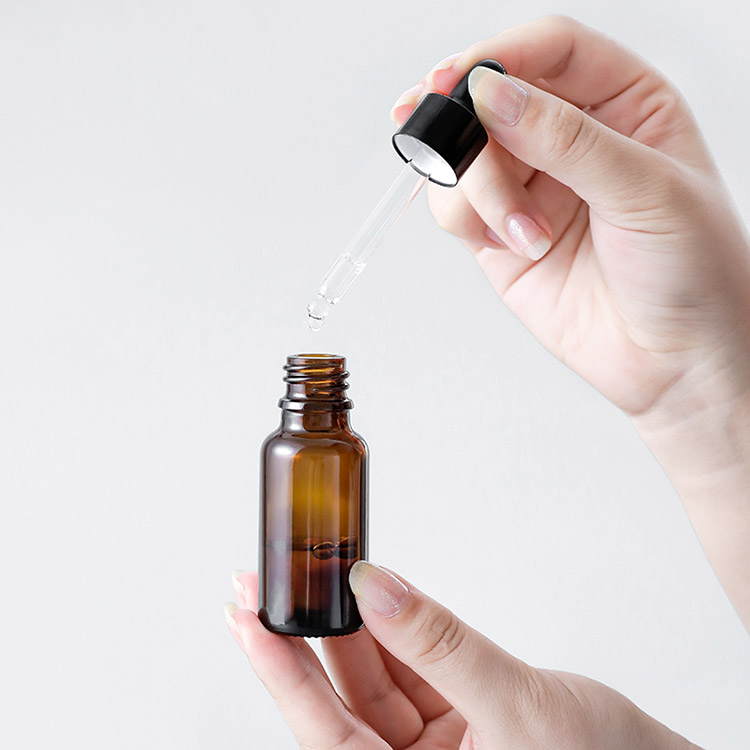 5ml 10ml 15ml 20ml 30ml 50ml 100ml Clear Amber Green Blue Frosted Glass Essential Oil Matte Bottle with Dropper