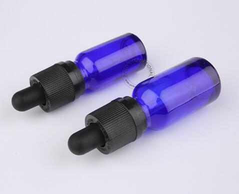 5ml 10ml 15ml 20ml 30ml 50ml 100ml Cobalt blue bottle glass dropper bottle with childproof cap glass essential oil bottle