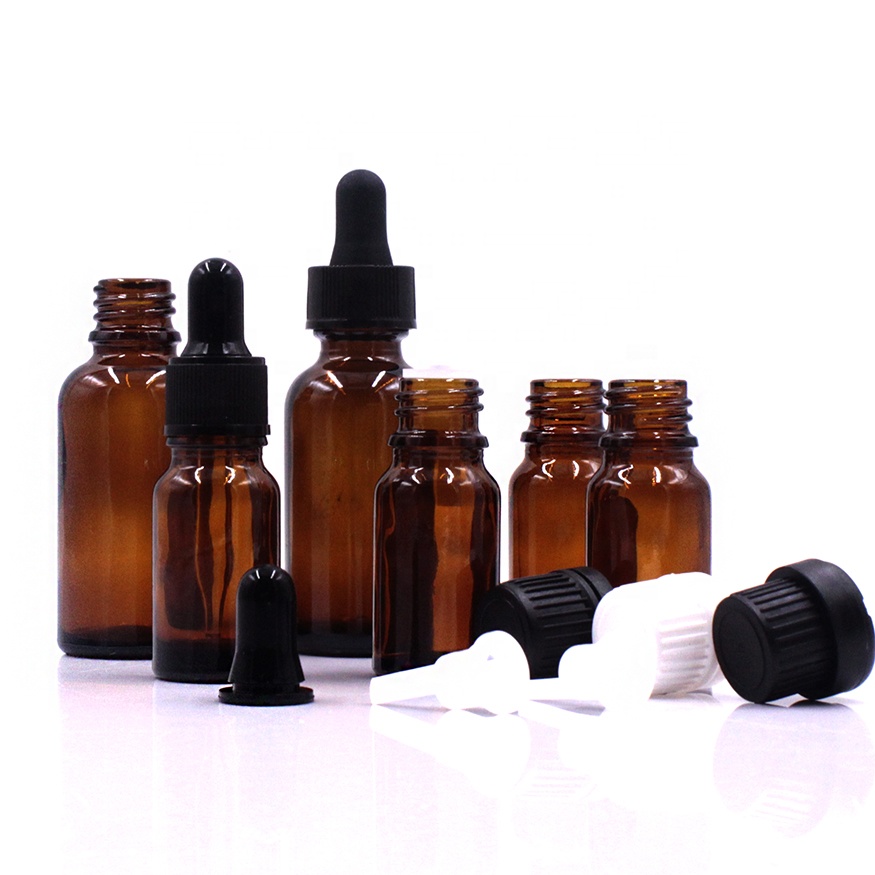 5ml 10ml 15ml 20ml 30ml 50ml 100ml Dropper Make up Packaging Essential Oil Bottle Blue Brown Green Amber PUMP Sprayer