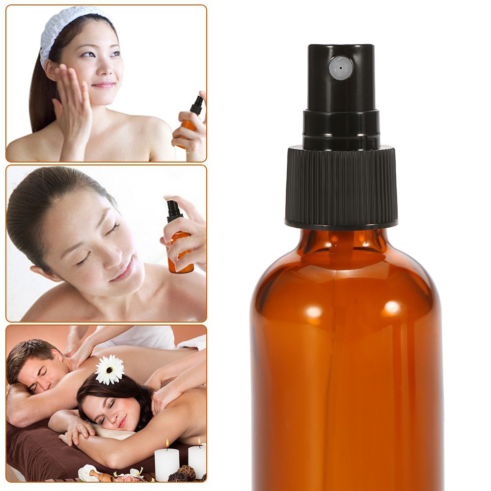 5ml 10ml 15ml 20ml 30ml 50ml 100ml Empty Amber Perfume Glass Spray Bottles with Fine Mist Sprayer