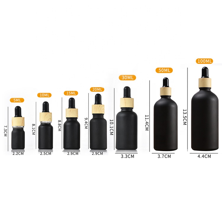 5ml,10ml,15ml,20ml,30ml,50ml,100ml Empty Glass Dropper Bottles,Frosted Essential Oils Bottles,Refillable Eye Dropper Containers