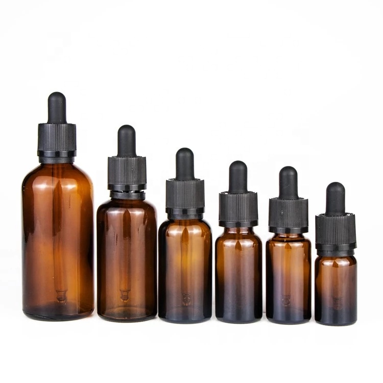 5ml 10ml 15ml 20ml 30ml 50ml 100ml Essential Oil Glass Dropper Bottle with Temper childproof Cap