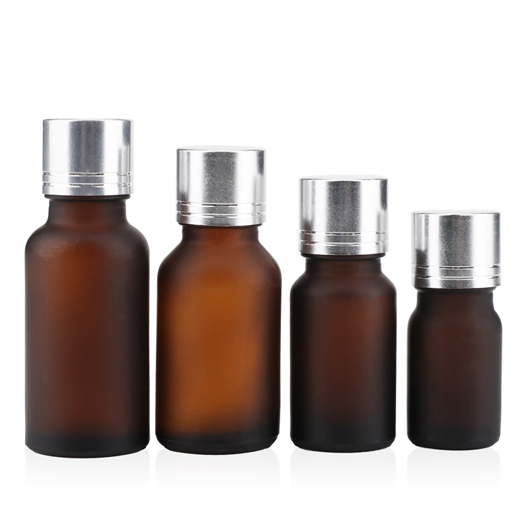 5ml 10ml 15ml 20ml 30ml 50ml 100ml Frosted Amber Cosmetic Glass Dropper Bottle
