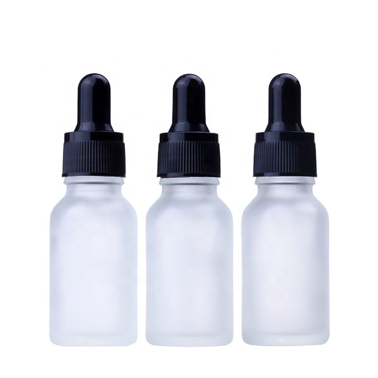 5ml 10ml 15ml 20ml 30ml 50ml 100ml Frosted Clear Essential Oil Glass Dropper Bottle