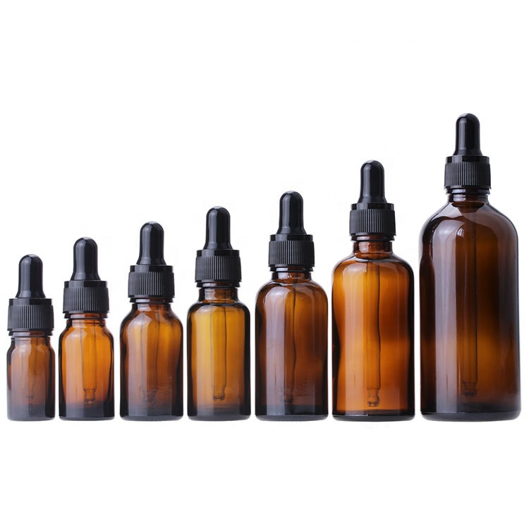 5ml 10ml 15ml 20ml 30ml 50ml 100ml Frosted Clear Essential Oil Glass Dropper Bottle