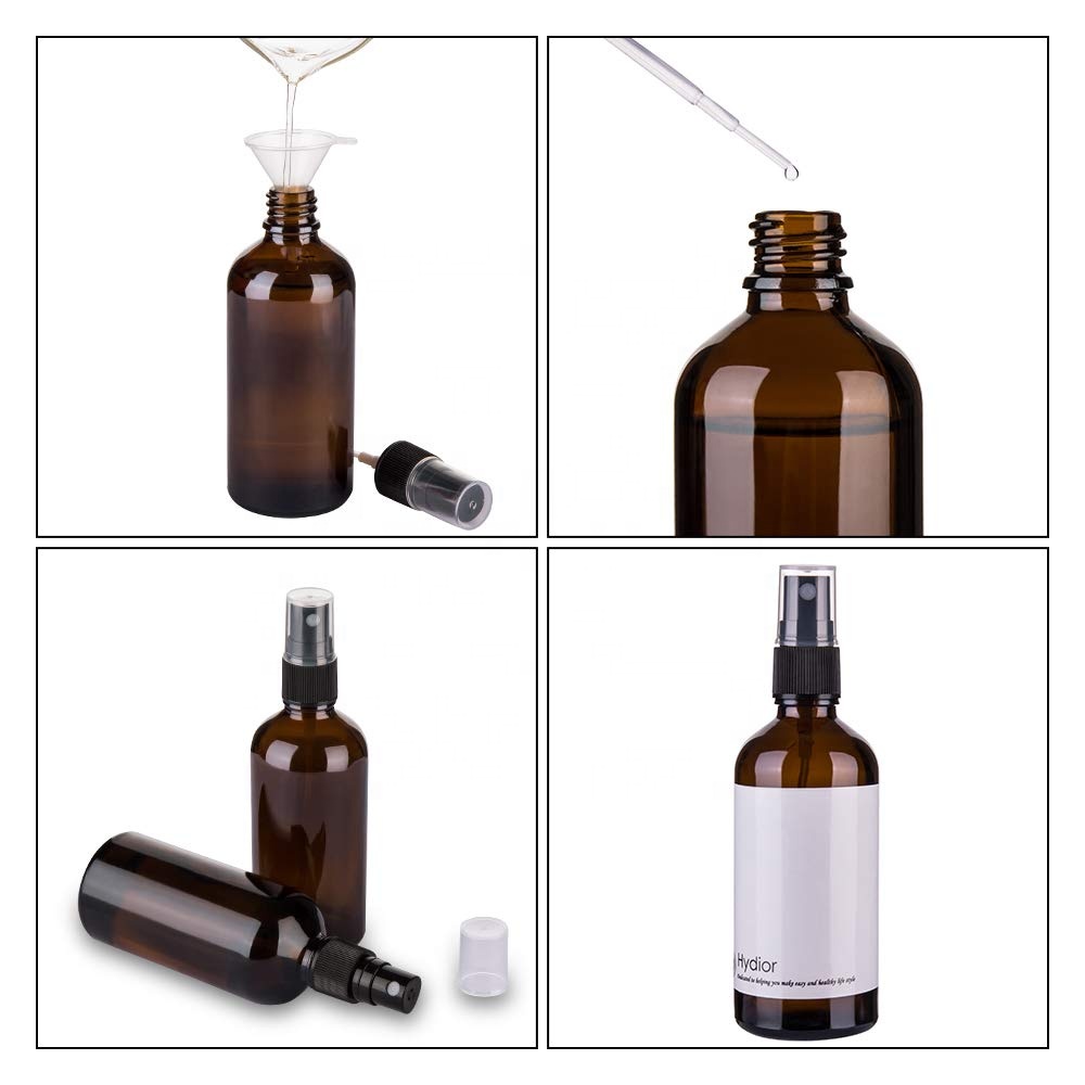 5ml,10ml 15ml 20ml, 30ml, 50ml 100ml Glass Bottle Mist Spray / Sprayer Pump Amber Glass for Essential Oil / Cosmetics