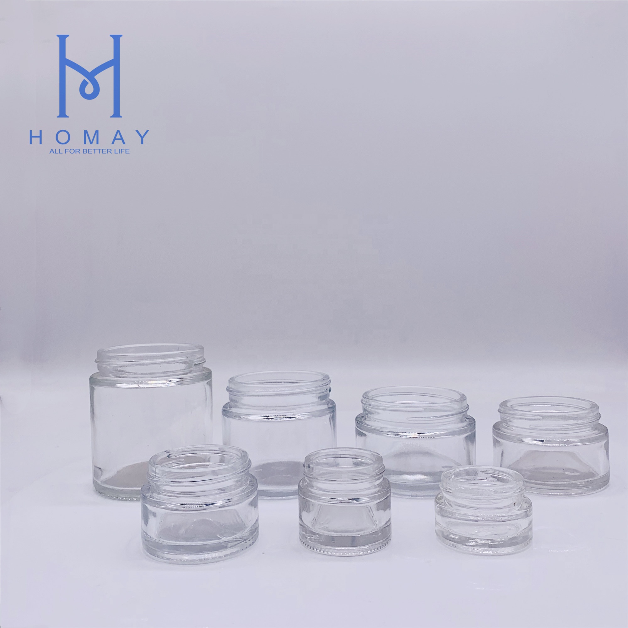 5ml,10ml,15ml,20ml,30ml,50ml,100ml Glass cosmetic bottle for cream bottle