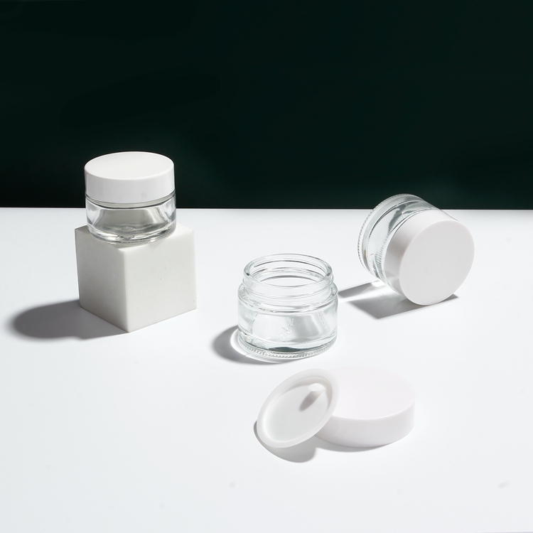 5ml 10ml 15ml 20ml 30ml 50ml 100ml Mini Skin Care Face Cream Cosmetic Jars Empty Face Eye Cream Jar with White Lid