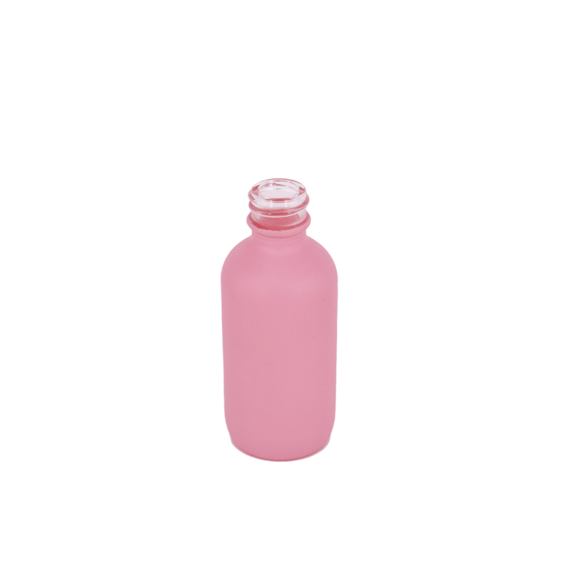 5ml 10ml 15ml 20ml 30ml 50ml 100ml Pink Boston Round Glass Essential Oil Bottle Clear Glass Dropper Bottle for Storage Pouch