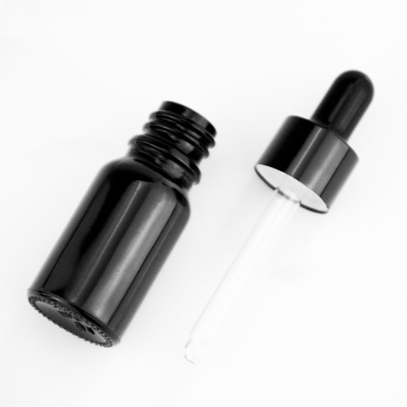 5ml 10ml 15ml 20ml 30ml 50ml 100ml Pure Black Dropper Bottle Glass Bottle Essential Oil Bottle