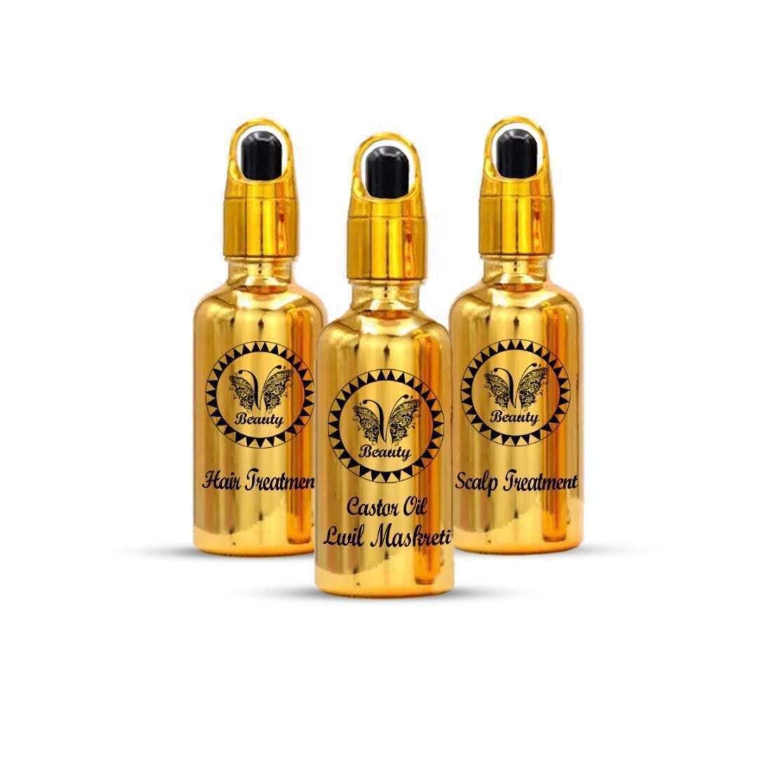 5ml 10ml 15ml 20ml 30ml 50ml 100ml Shiny Electroplate Gold Glass Dropper Bottles For Essential oil