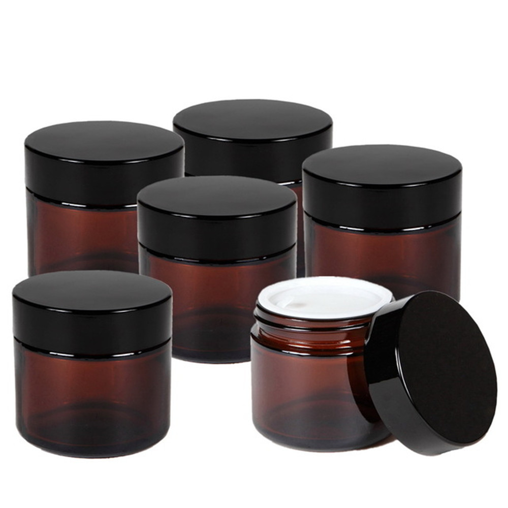 5ml 10ml 15ml 20ml 30ml 50ml 100ml Wholesale Customized High Quality Recycled Glass Cosmetic Jars Small Glass Cosmetic Jar