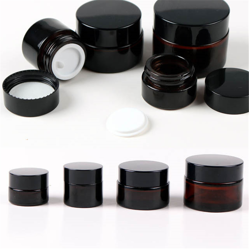5ml 10ml 15ml 20ml 30ml 50ml 100ml Wholesale Customized High Quality Recycled Glass Cosmetic Jars Small Glass Cosmetic Jar