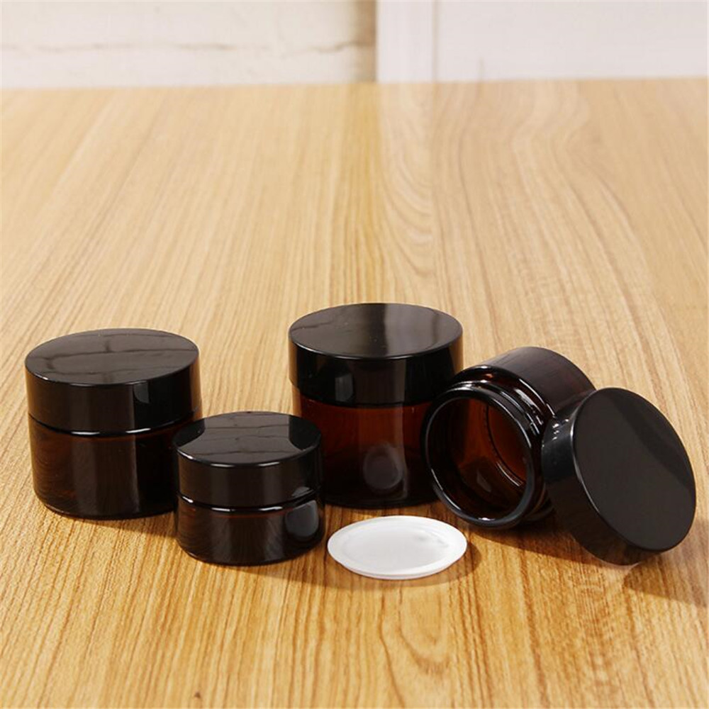 5ml 10ml 15ml 20ml 30ml 50ml 100ml Wholesale Customized High Quality Recycled Glass Cosmetic Jars Small Glass Cosmetic Jar