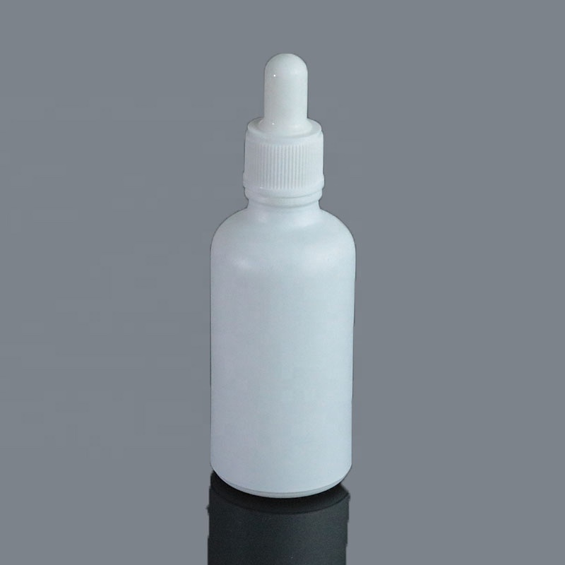 5ml 10ml 15ml 20ml 30ml 50ml 100ml Wholesale Matte White Oil Bottles Glass Dropper Bottle (GRW01)