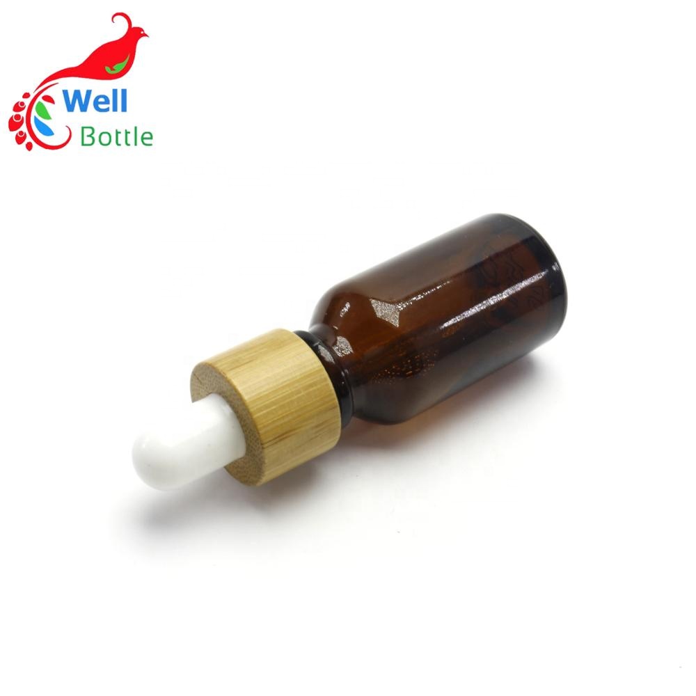 5ml 10ml 15ml 20ml 30ml 50ml 100ml amber ceramic olive oil bottles with bamboo lid GR-135R