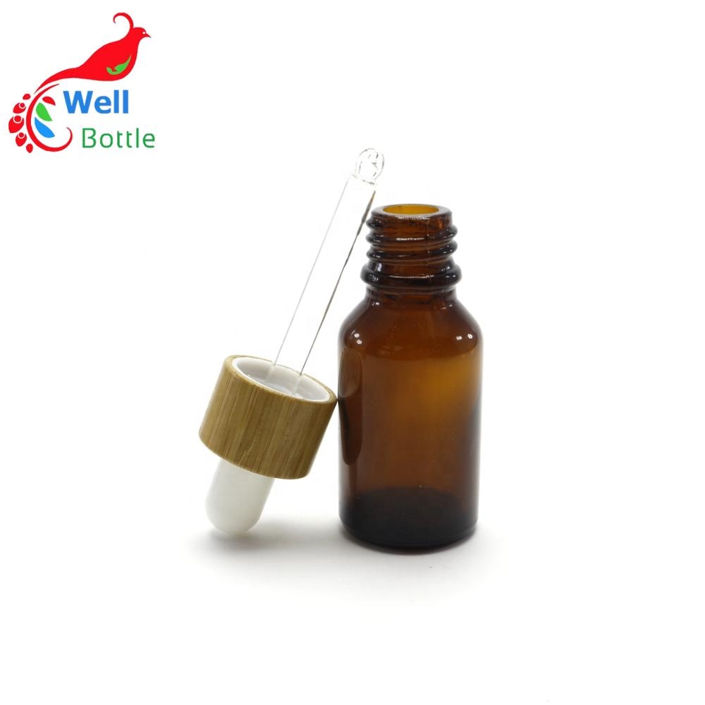 5ml 10ml 15ml 20ml 30ml 50ml 100ml amber ceramic olive oil bottles with bamboo lid GR-135R