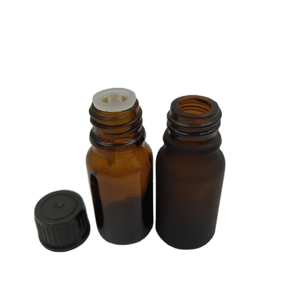 5ml 10ml 15ml 20ml 30ml 50ml 100ml amber essential oil bottle with childproof cap