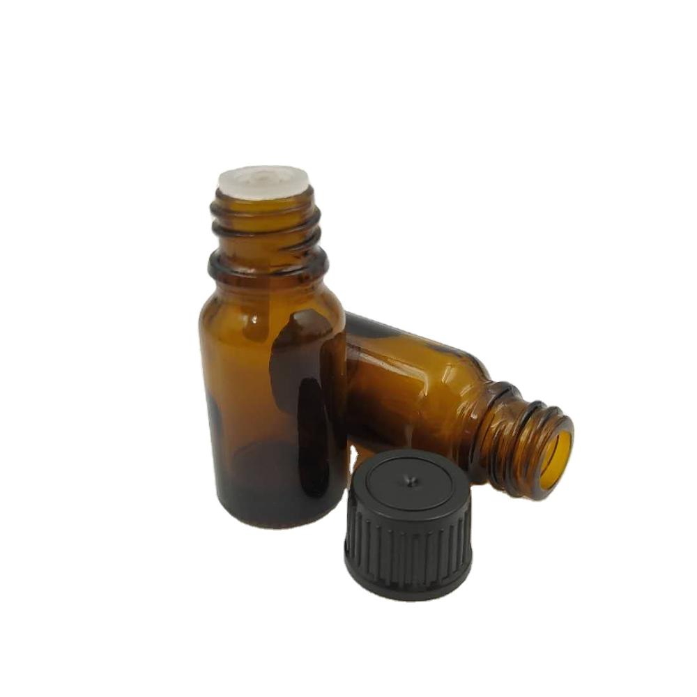 5ml 10ml 15ml 20ml 30ml 50ml 100ml amber essential oil bottle with childproof cap