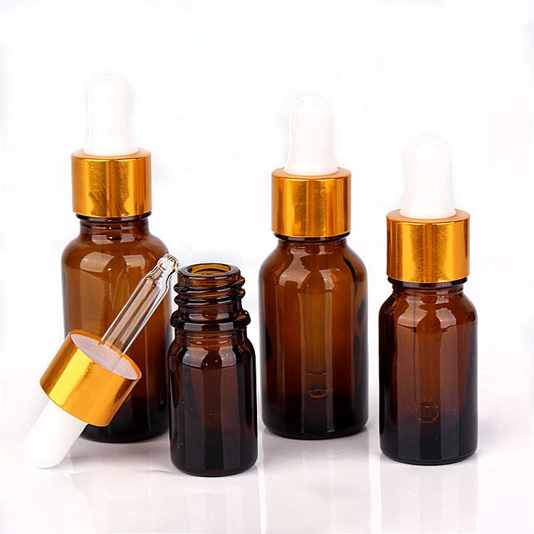 5ml 10ml 15ml 20ml 30ml 50ml 100ml amber glass essential oil bottle with dropper cap