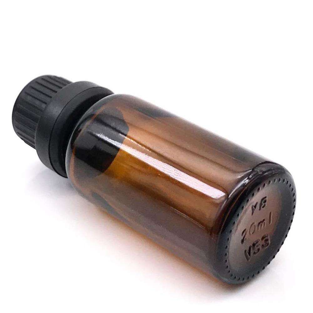 5ml 10ml 15ml 20ml 30ml 50ml 100ml amber glass essential oil bottle with tamper ring