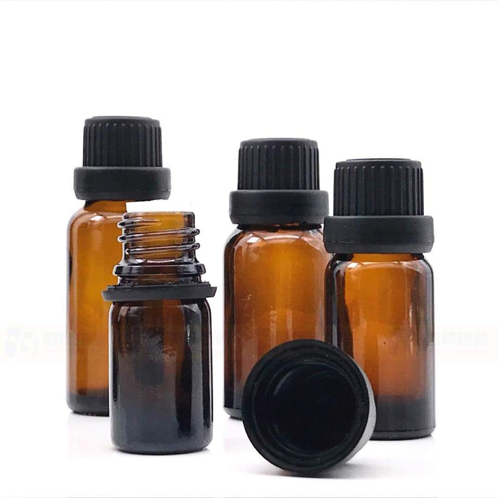 5ml 10ml 15ml 20ml 30ml 50ml 100ml amber glass essential oil bottle with tamper ring