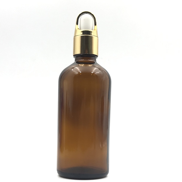 5ml 10ml 15ml 20ml 30ml 50ml 100ml amber/green/blue glass essential oil dropper bottle with gold cap