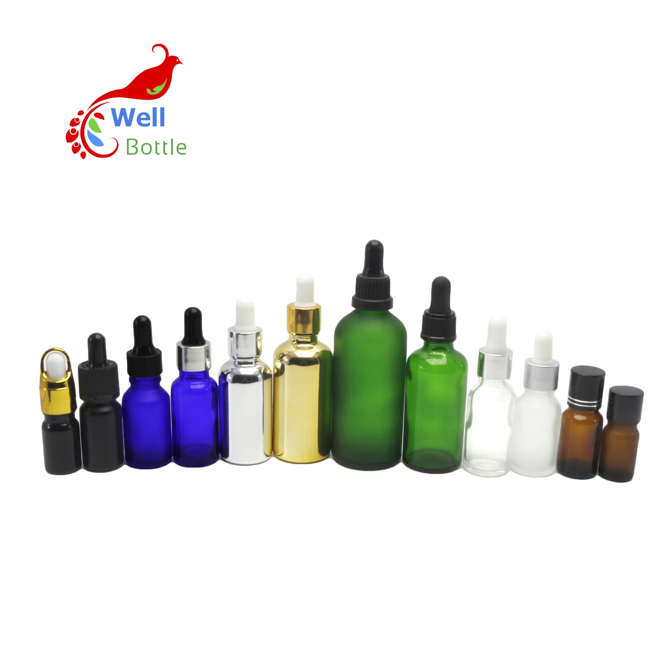5ml 10ml 15ml 20ml 30ml 50ml 100ml beard oil glass cosmetic bottle perfume glass dropper bottle for essential oil RGB-231C