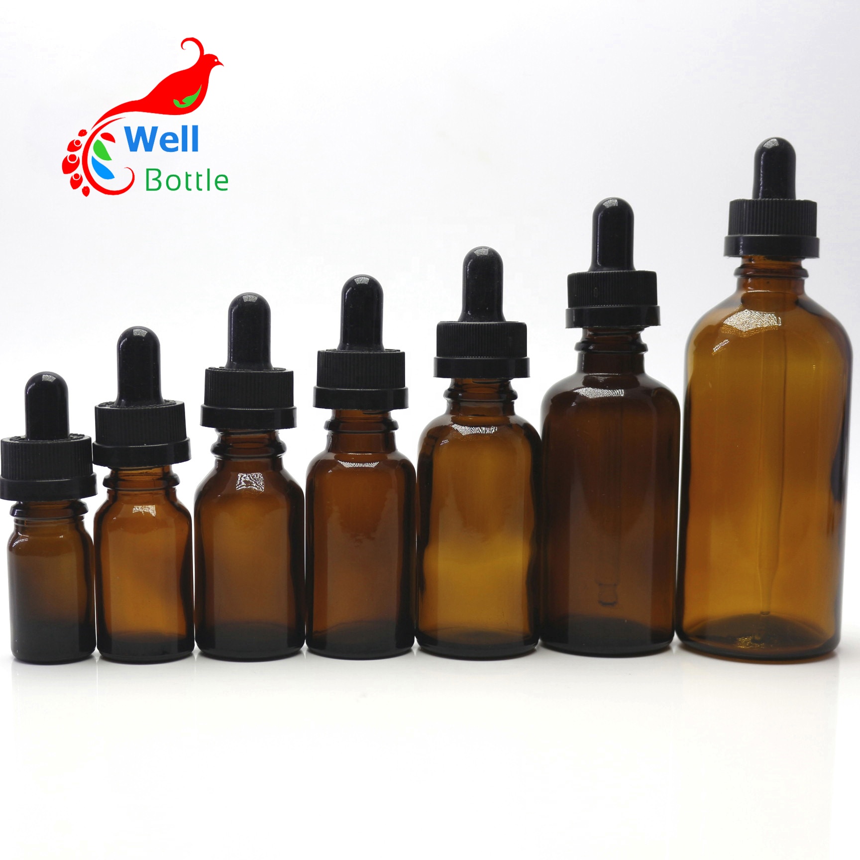 5ml 10ml 15ml 20ml 30ml 50ml 100ml beard oil glass cosmetic bottle perfume glass dropper bottle for essential oil RGB-231C