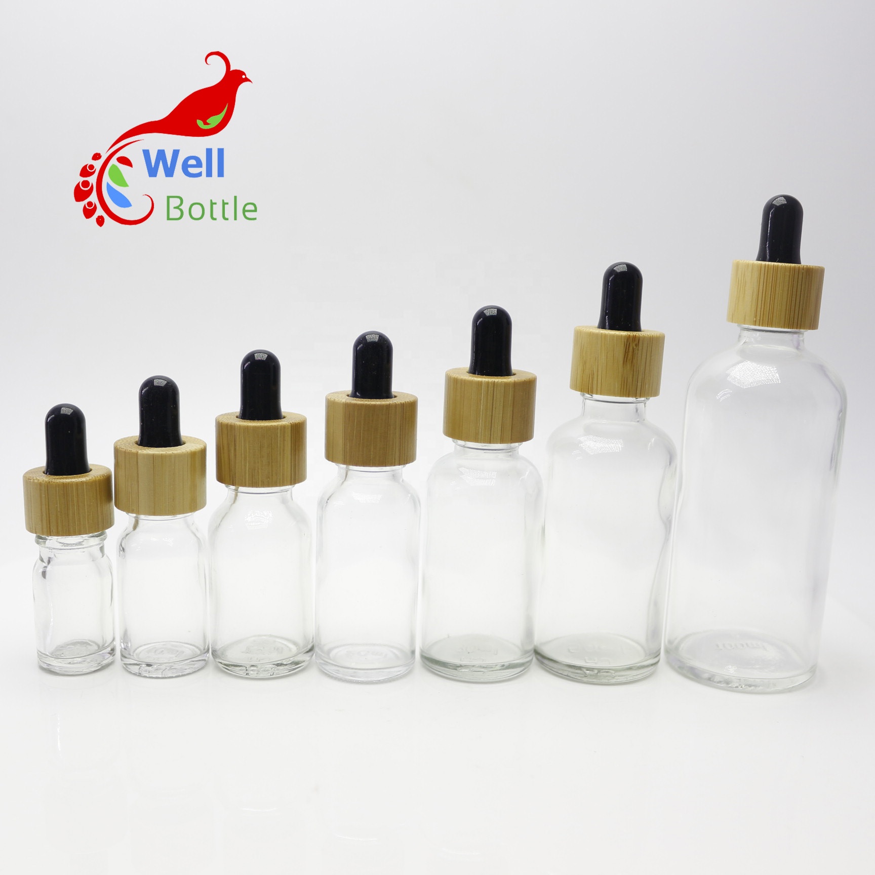 5ml 10ml 15ml 20ml 30ml 50ml 100ml beard oil glass cosmetic bottle perfume glass dropper bottle for essential oil RGB-231C