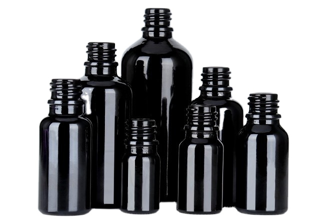 5ml,10ml,15ml,20ml,30ml,50ml,100ml black essential oil bottle dropper glass bottle