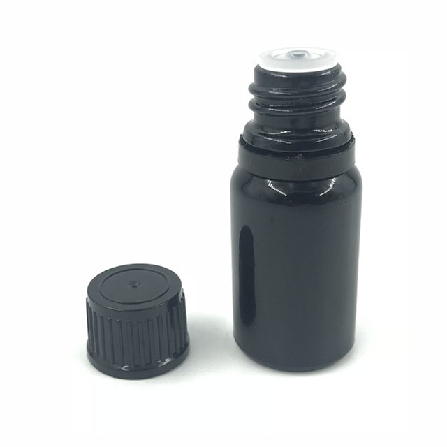 5ml 10ml 15ml 20ml 30ml 50ml 100ml black essential oil bottle with childproof cap
